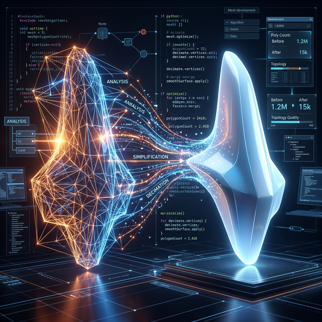 3D модель с сеткой и текстурами