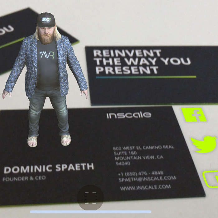 Интерактивная визитка с дополненной реальностью для бизнеса и мероприятий