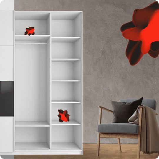 AR примерка шкафов E-1